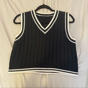 Black and white t-shirt vest